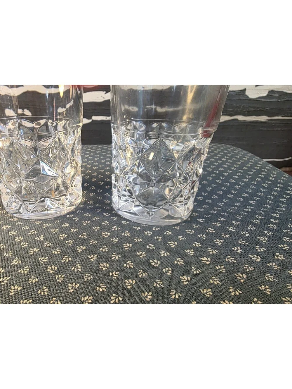 Vintage W.M. Dalton Verite French 24% Lead Crystal Beverage Glasses Set of 2